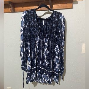 Free people. Boho/flowy tunic shirt.
